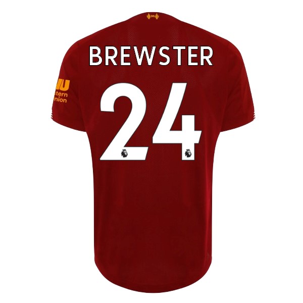 Camiseta Liverpool NO.24 Brewster 1ª Kit 2019 2020 Rojo